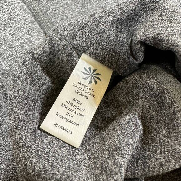 Athleta Powervita Straight Leg Pant Size L Gray EUC Wicking Yoga Athleisure - Picture 5 of 9